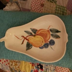 Pear Platter "Calif Made 814" vintage